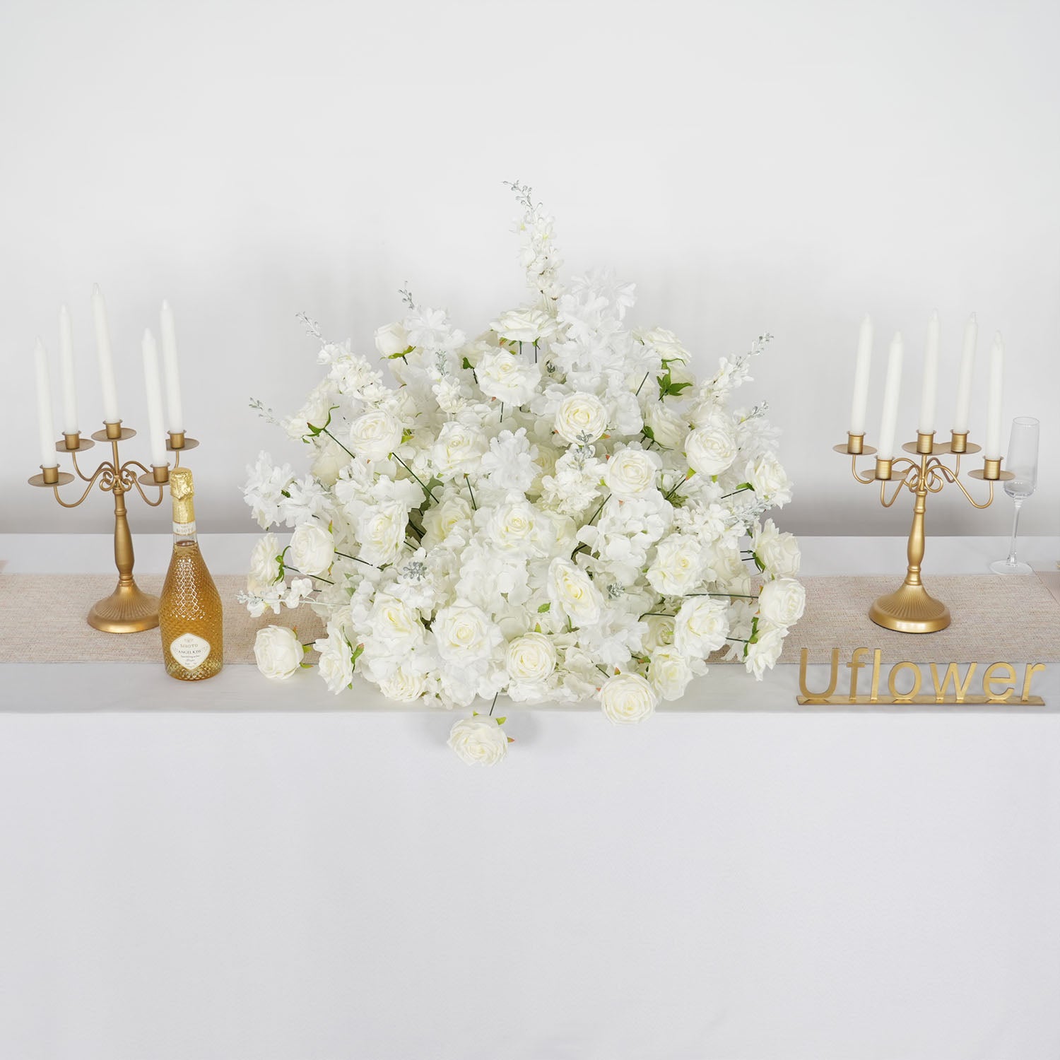 Uflower 80cm Wedding Table Centerpieces Flower Ball